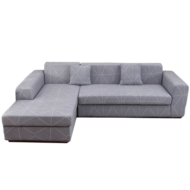 Living Room Chaise Sofa Cover Elastic Set Sofa Cover