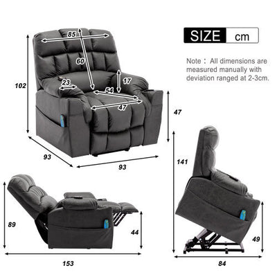 Electric Power Lift Recliner Chair Massage