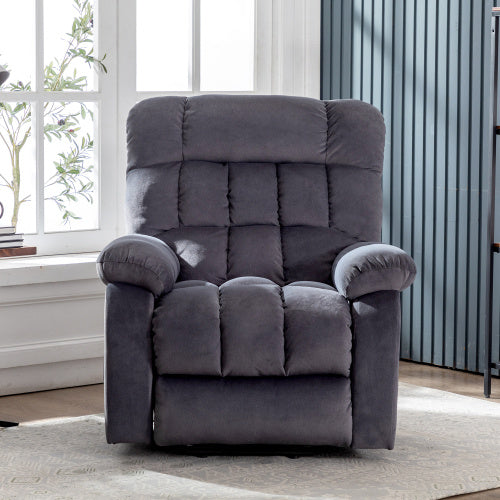 Electric Power Lift Recliner Chair Sofa With Massage And Heat For Elderly 2 Side Pockets USB Ports Single Recliner Chairs For Living Room Overstuffed Breathable Fabric Reclining