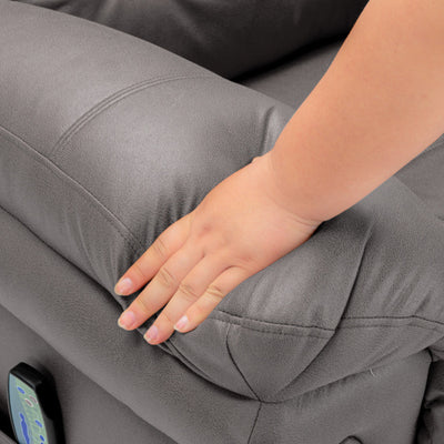 Power Lift Recliner,Lift Chairs Recliners For Elderly, Electric Massage Heating Chair For Seniors Living Room Armchair-Tech Cloth