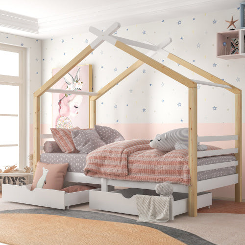 Kids Single Bed Frames Toddler Beds Storage Underneath 3FT Single Bed