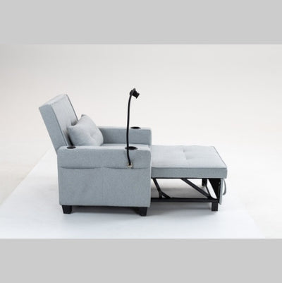 Futon Chair Bed Convertible Chair 3-in-1 Pull Out Sleeper Chair Beds